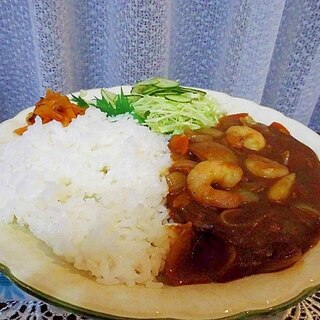 海老カレーセット